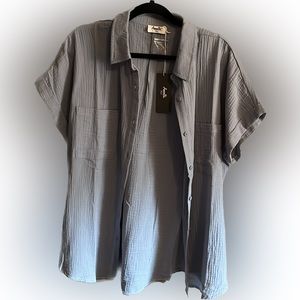 Amalli Talli Blue Button Down